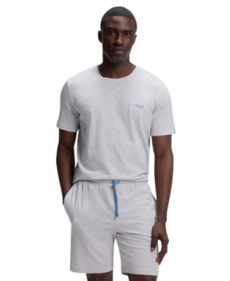 Men's Mix & Match Crewneck Short-Sleeve Embroidered Logo Pajama T-Shirt