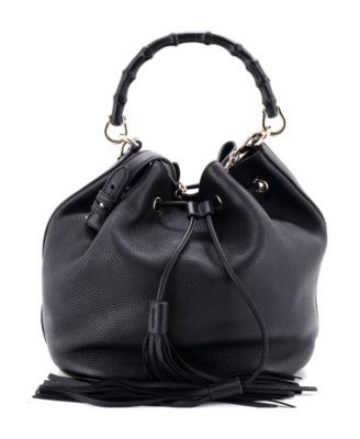 Medium Miss Bamboo Bucket Bag Leather