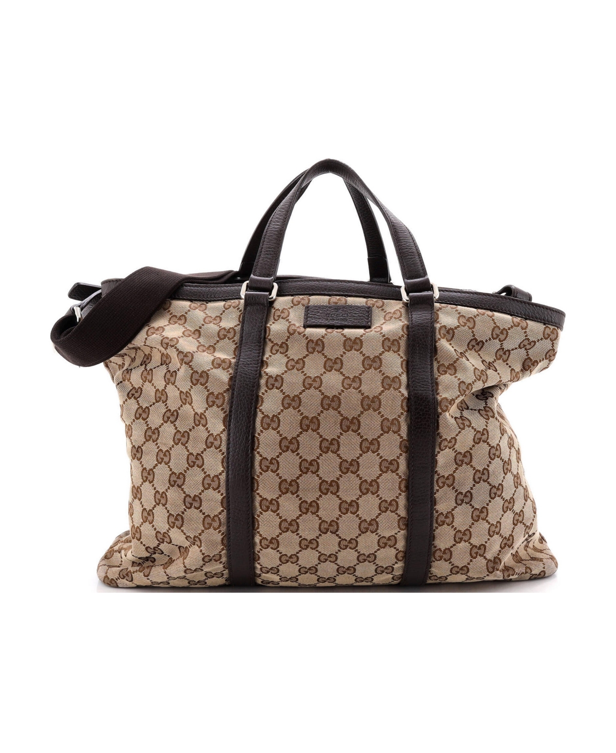 Pre-Owned Gucci Large Joy Convertible Tote Gg Canvas - Brown