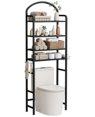 Over The Toilet Storage Rack 4 Tier Bathroom Hardware