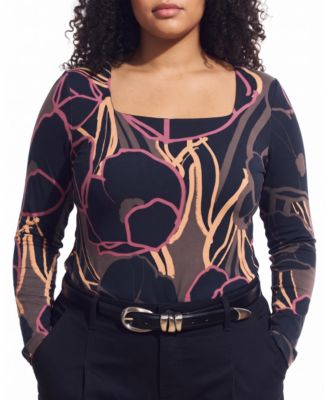 Plus Size Agatha Liquid Jersey Top