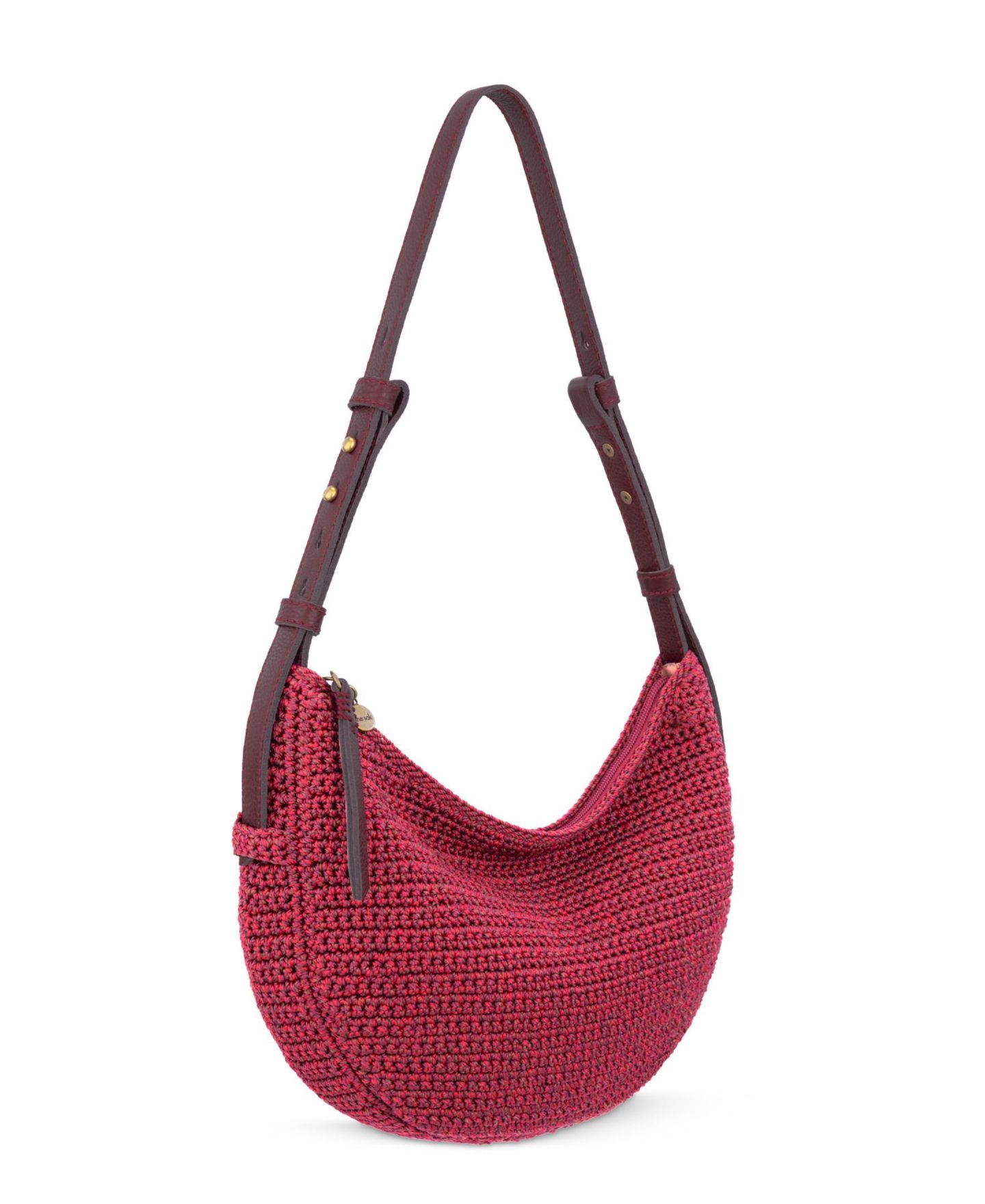 Женская сумка The Sak Tess Hand-Crocheted Medium Shoulder Handbag, цвет: Чёрный вишнёвый — фото 3