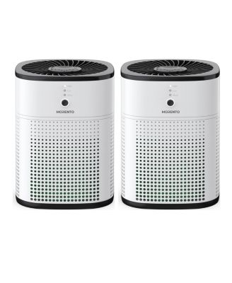 HY1800 HEPA Air Purifiers for Home 2 Pack, Bedroom & Small Room up to 108 Sq. Ft. Each, 24dB Quiet Sleep Mode, Black & White