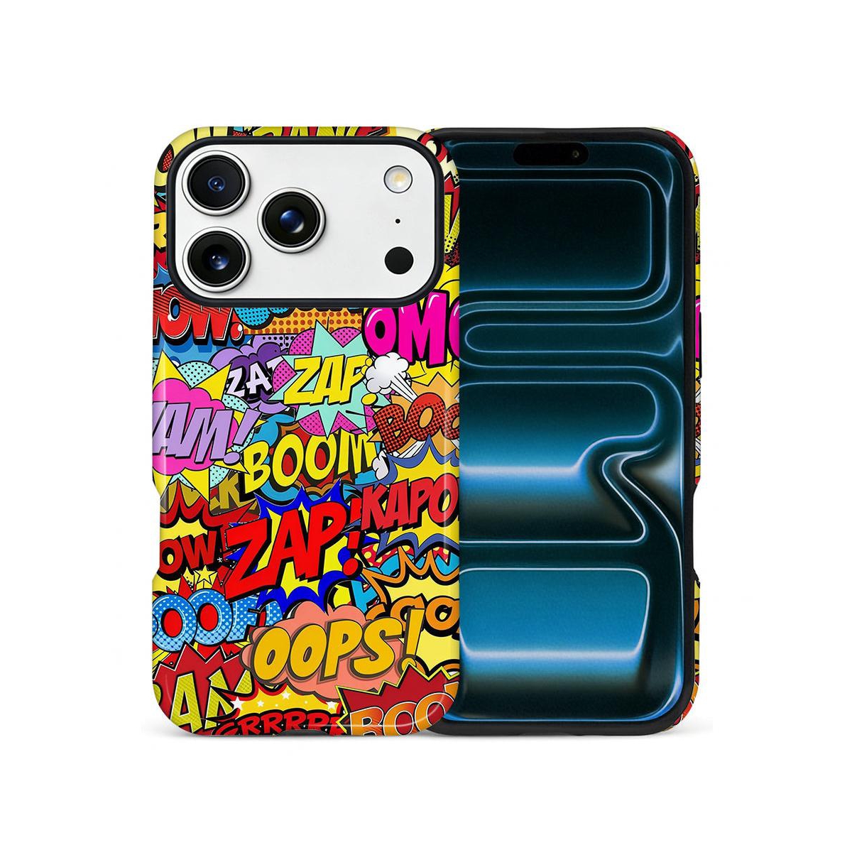 Lisen Dual-Layer Phone Case Compatible with Apple iPhone 16 Plus - Comic chaos for iphone 17 pro max