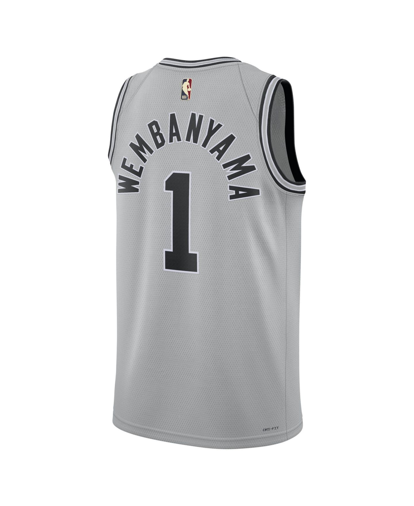 Топ Nike Victor Wembanyama Silver San Antonio Spurs Classic Edition Swingman Jersey — фото 2