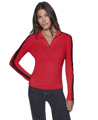 Women's Quarter-Zip Mock Neck Sweater