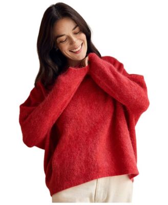 Women's Crew Neck Alpaca Sweater