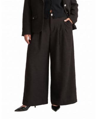 Plus Size Palais High-Rise Wide-Leg Ponte Pants