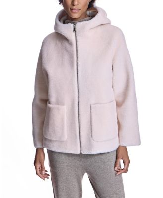 Women's Lambswool Hooded 29" Jacket