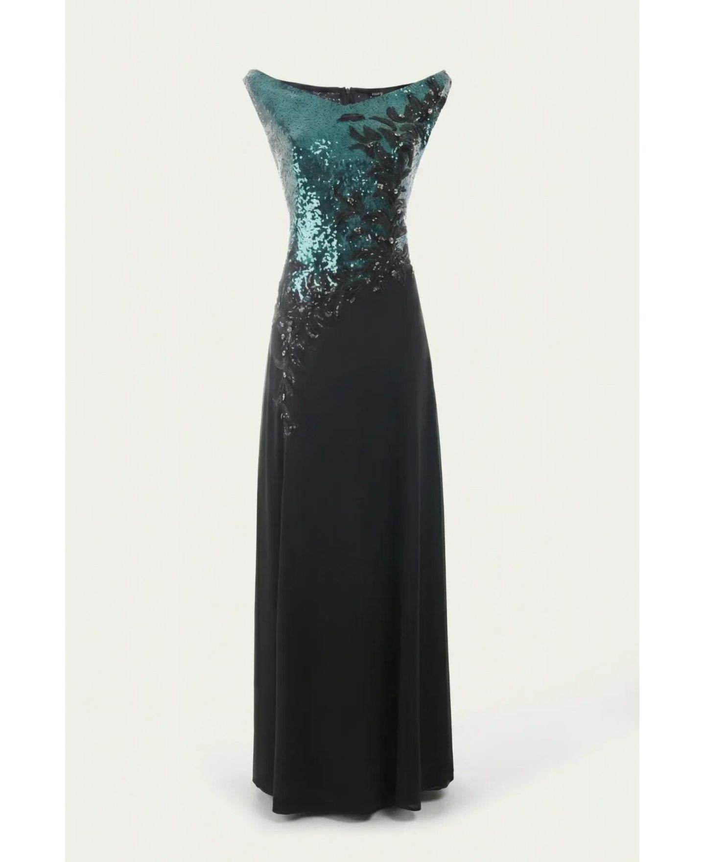Женское платье Luna Fashion House Greta Floor-Length Sequin Floral-Applique Gown — фото 6