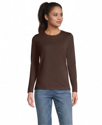 Women's Supima Cotton Long Sleeve Crewneck T-Shirt