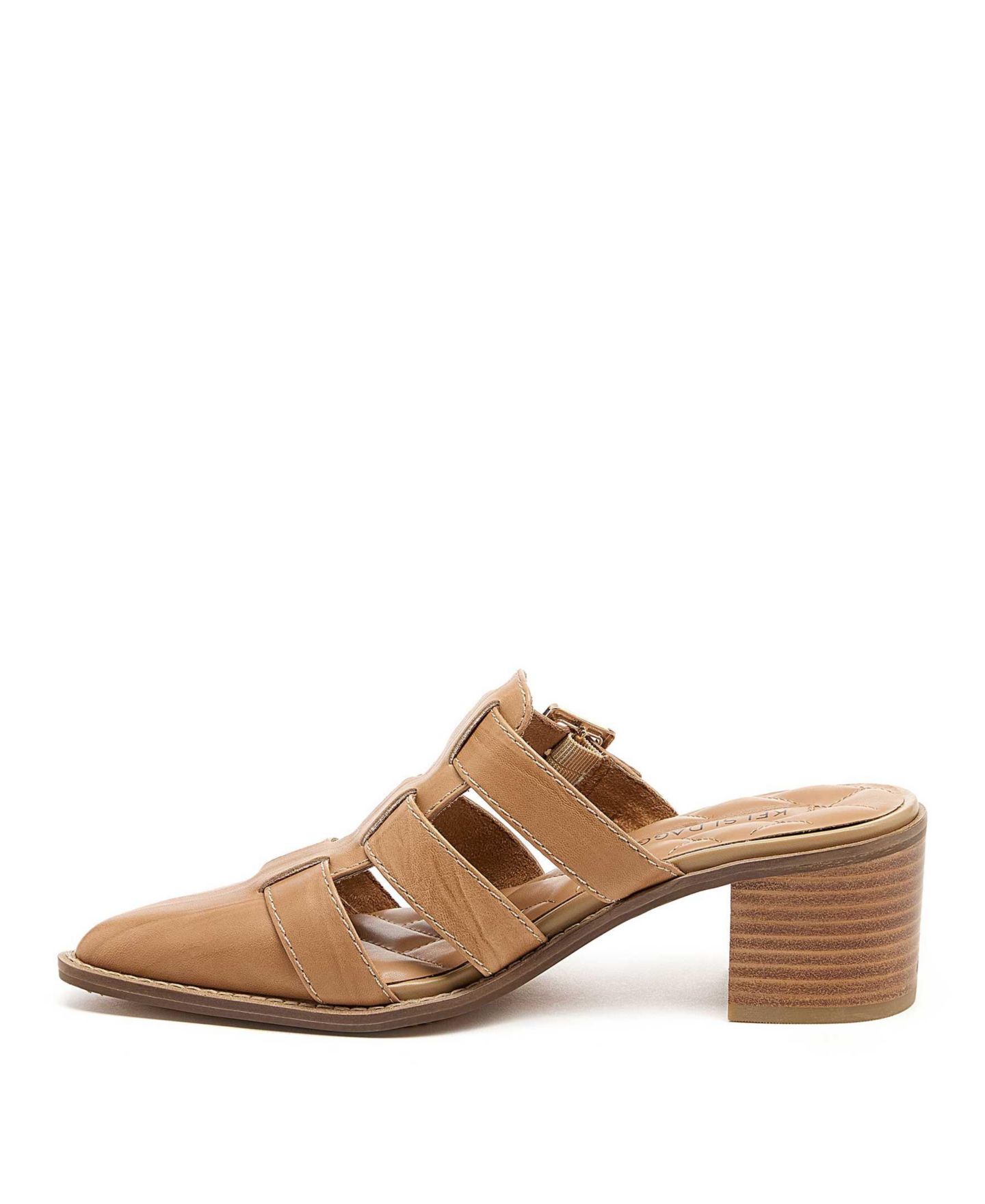 Женские сабо Kelsi Dagger BK Mitchie Pointed-Toe Block-Heel, цвет: Овсяный — фото 4