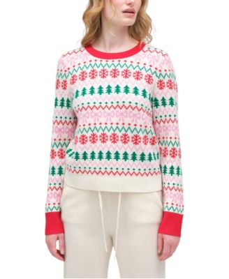 Women's Christmas Fairisle Wool-Cashmere Sweater