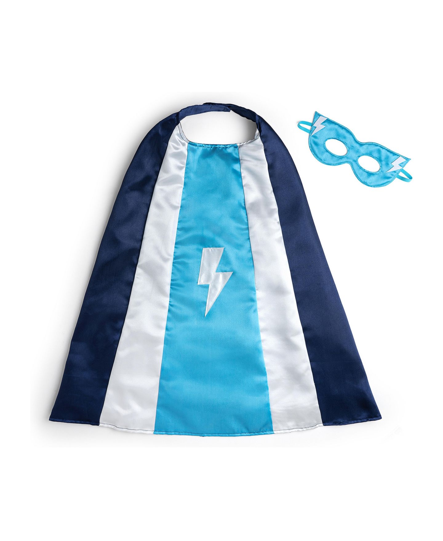 Комплекты Sweet Wink Lightning Strike Superhero Cape and Mask, 2-Piece Set для мальчиков, цвет: Синий — фото 1