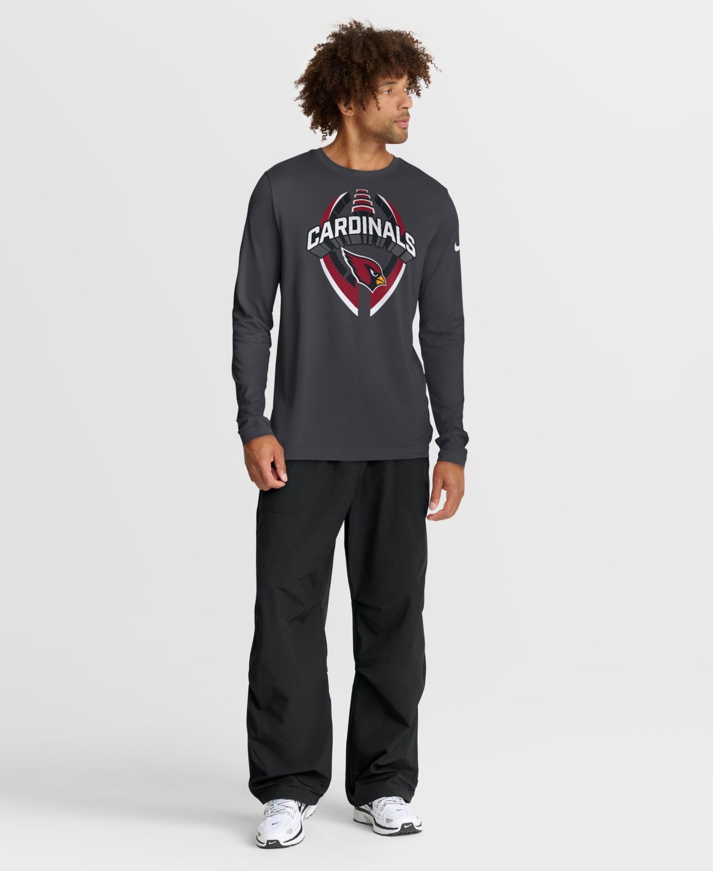 Мужская футболка Nike Anthracite Arizona Cardinals Primetime Legend Icon Performance Long-Sleeve — фото 3