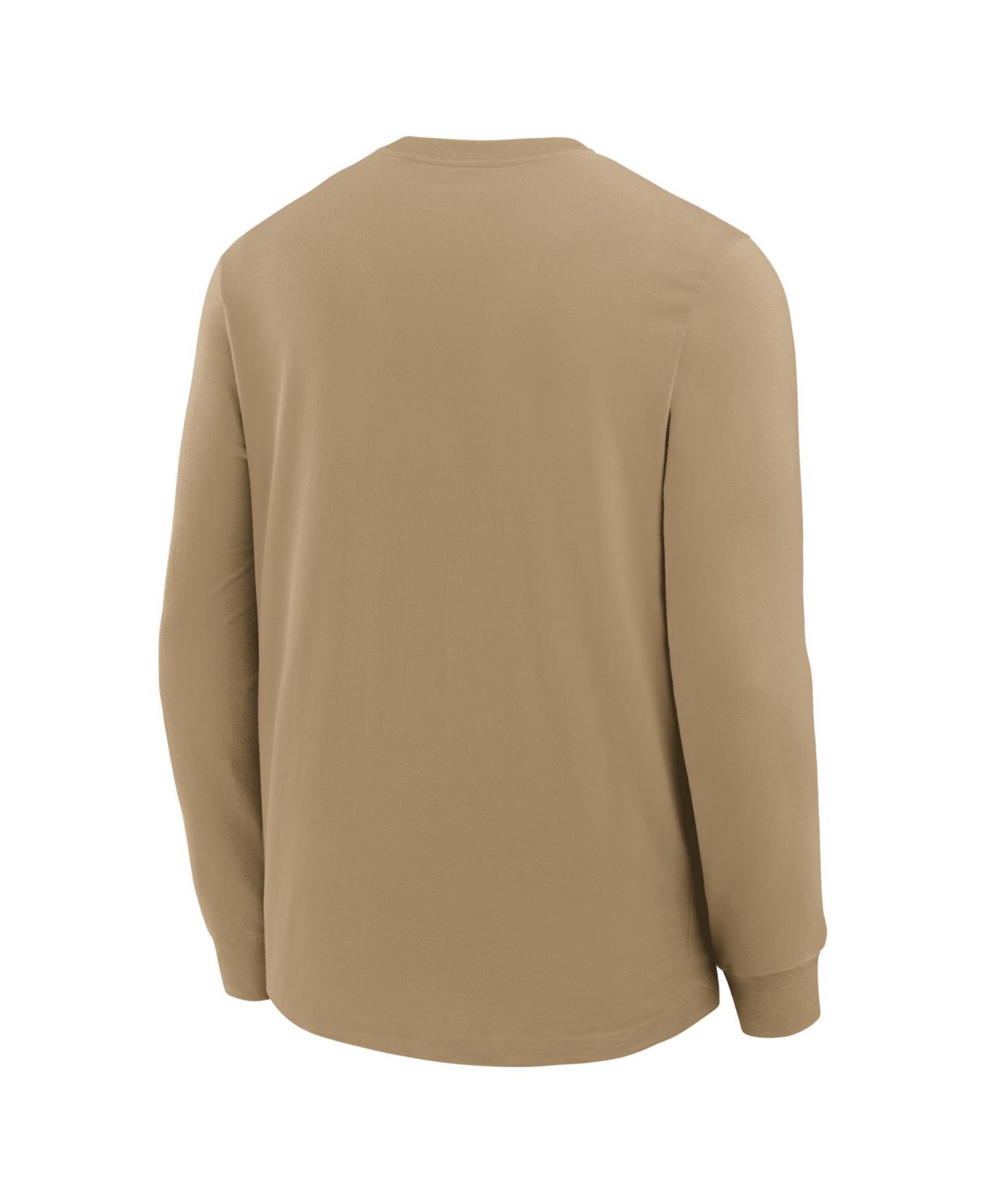 Мужская футболка Nike Tan Los Angeles Chargers Blitz Package Rewind Slub Dri-FIT Long-Sleeve — фото 3