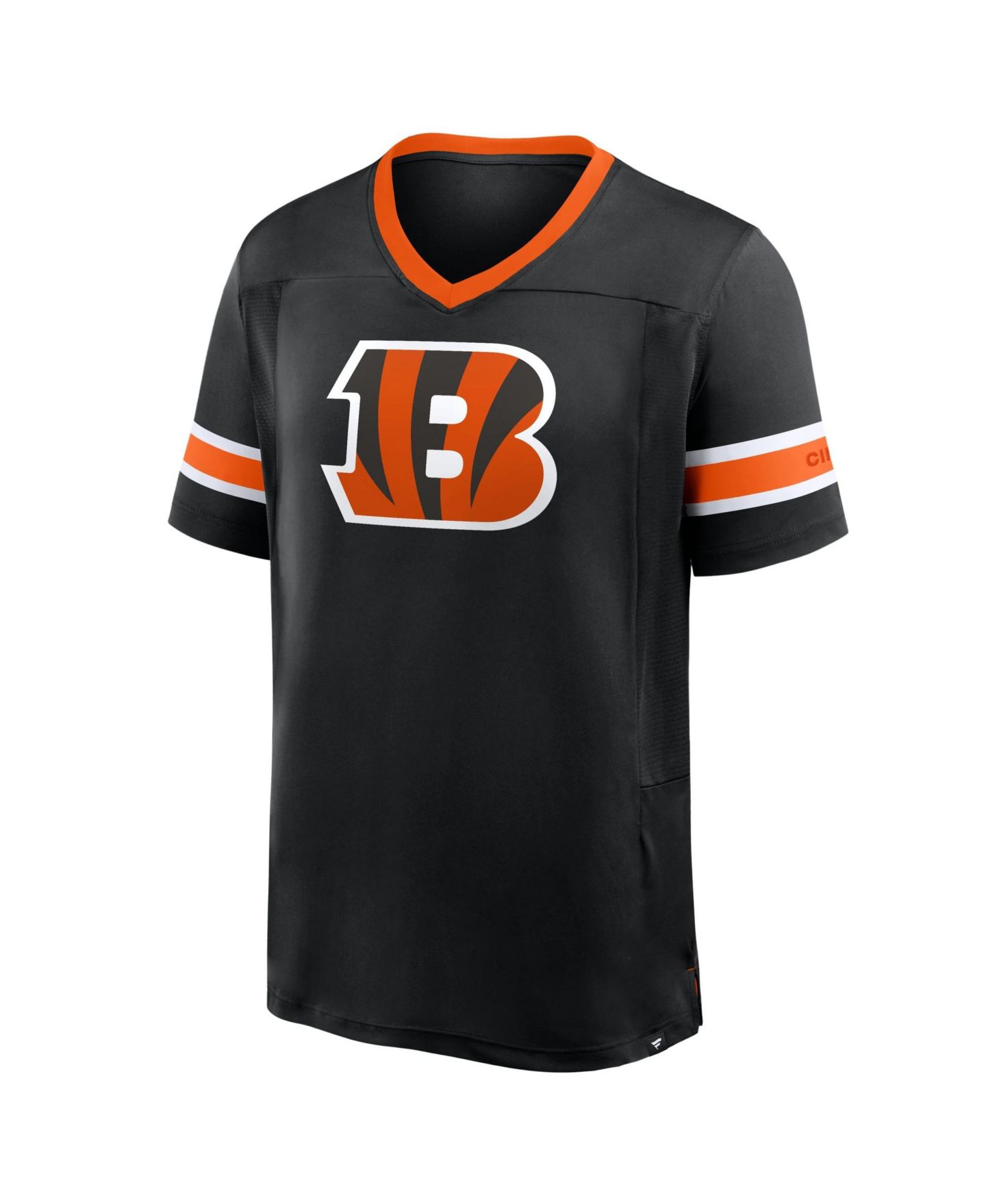 Мужская футболка Fanatics Black Cincinnati Bengals Hometown Premium Hashmark V-Neck — фото 2
