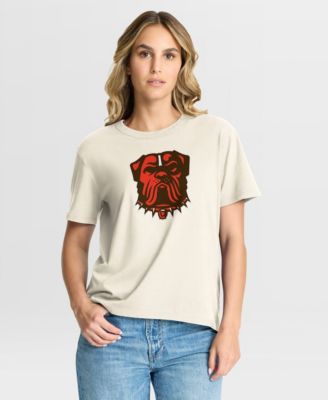 Women's Cream Cleveland Browns Dove Legacy T-Shirt
