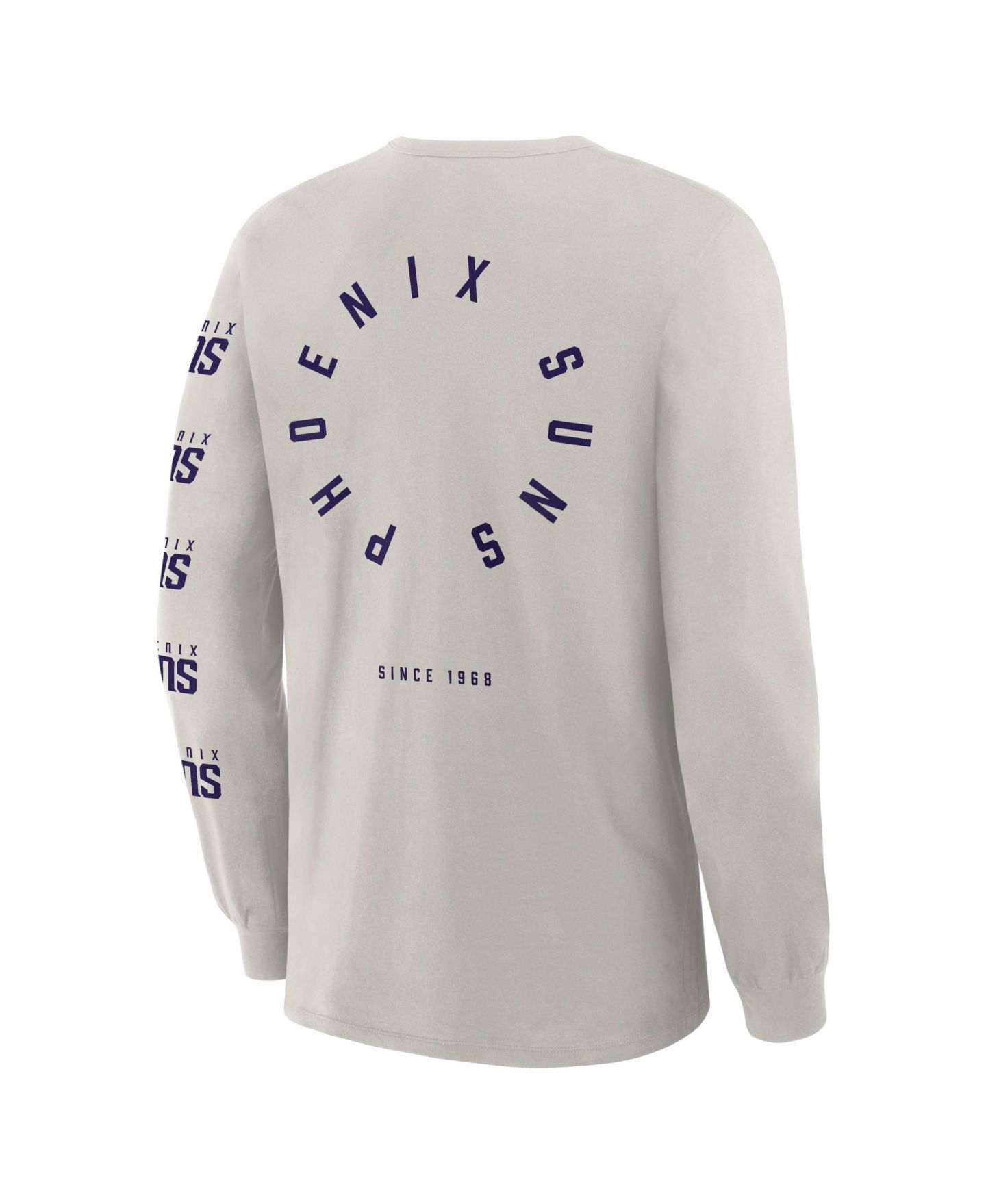 Мужская футболка Fanatics Cream Phoenix Suns Crossover Collection Ball Screen Action Premium Long-Sleeve — фото 5