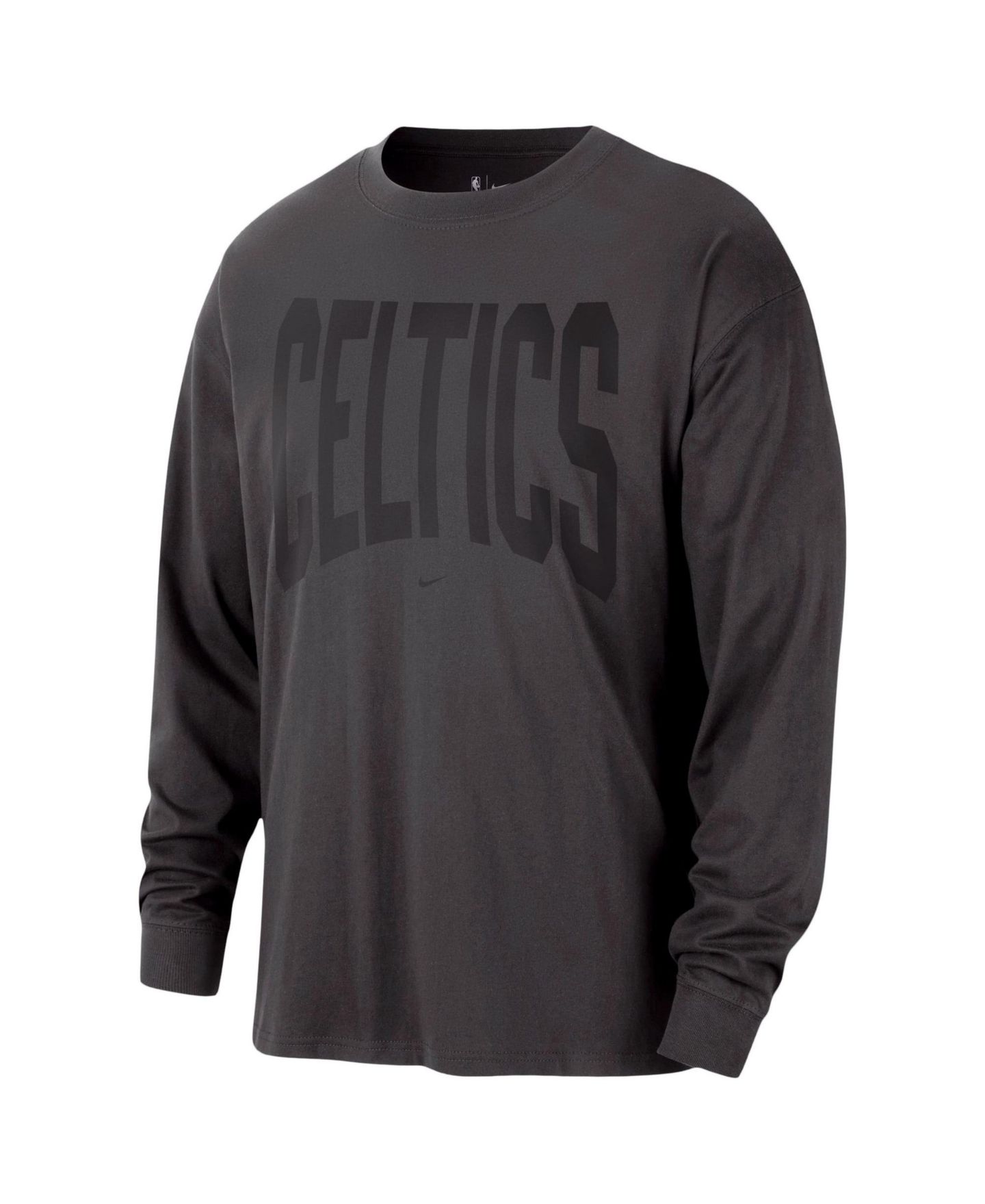 Мужская футболка Nike Charcoal Boston Celtics 2026 Standard Issue Travel Long-Sleeve — фото 3
