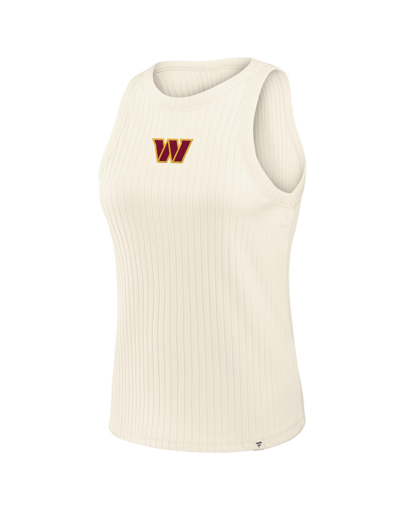 Женский топ Fanatics Cream Washington Commanders Star Play Tri-Blend Ribbed — фото 2