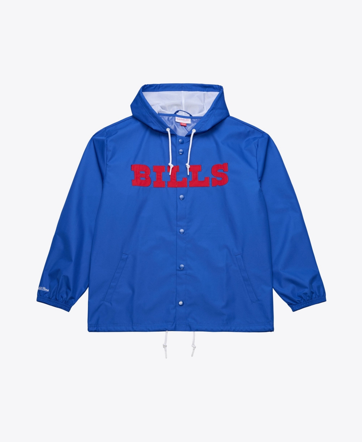 Mitchell & Ness Men's Royal Buffalo Bills Coaches Full-Snap Hooded Windbreaker Jacket - Royal