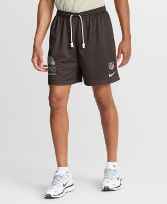 Men's Brown/Platinum Cleveland Browns Sideline Standard Issue Dri-FIT Reversible Shorts