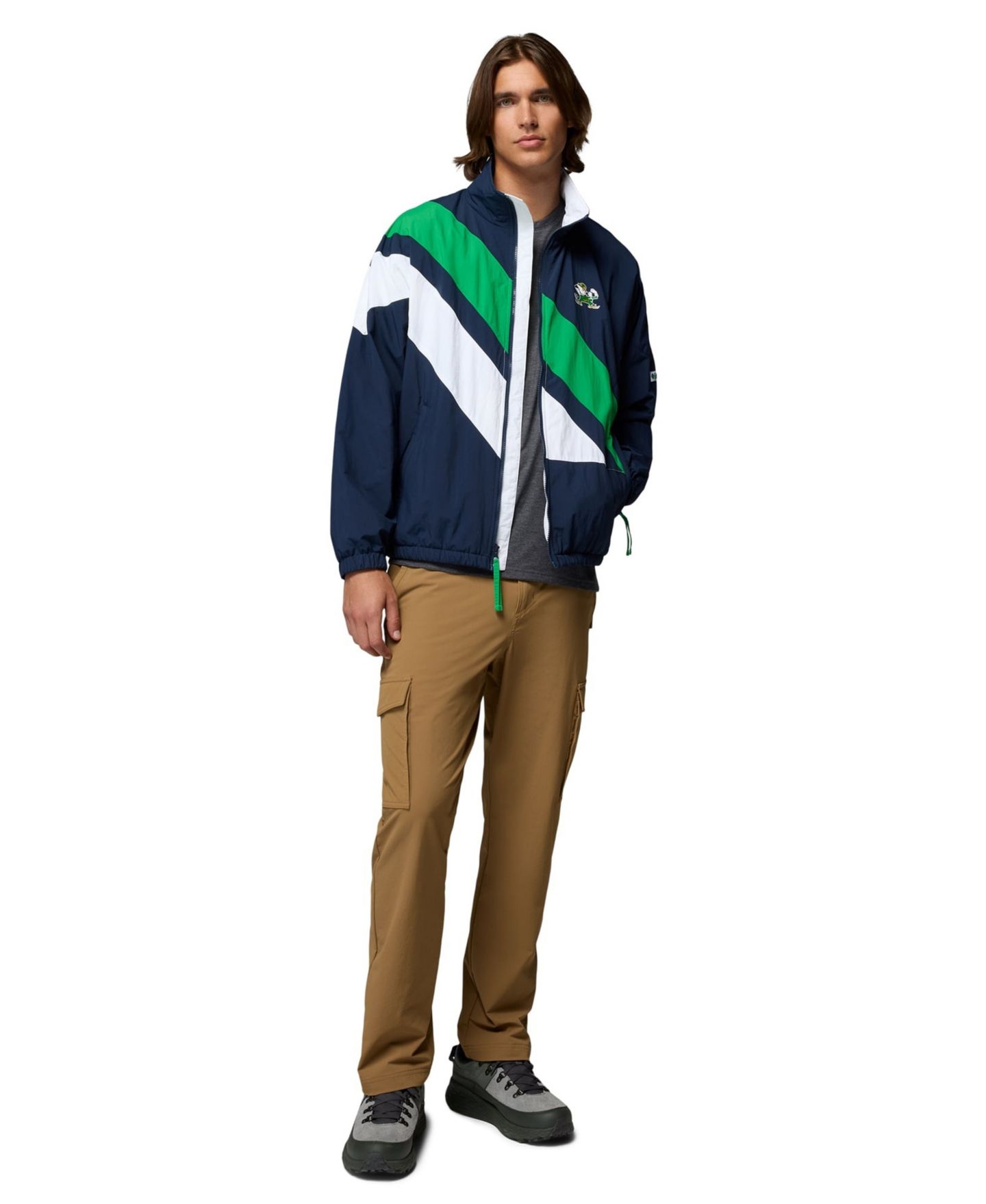 Мужская куртка Columbia Navy Notre Dame Fighting Irish Reventure Full-Zip Windbreaker Omni-Shield — фото 3