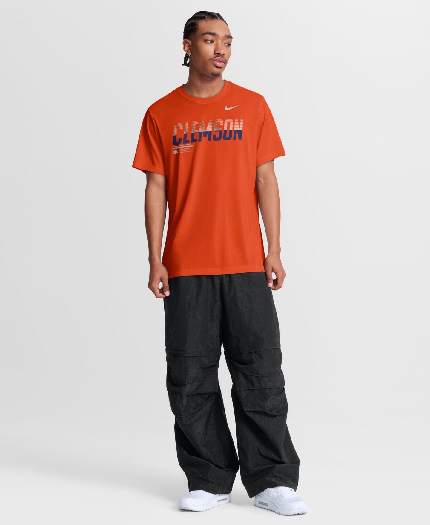 Мужская футболка Nike Orange Clemson Tigers Sideline Legend Dri-FIT — фото 4