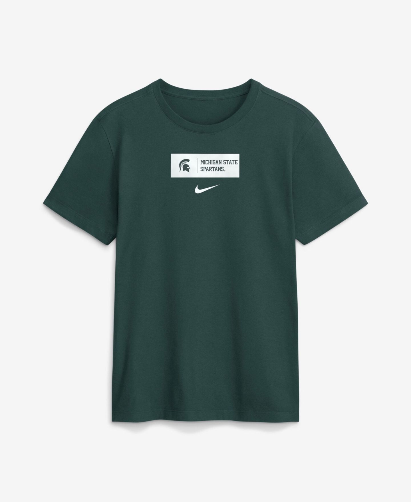Мужская футболка Nike Green Michigan State Spartans Primetime Crew — фото 2