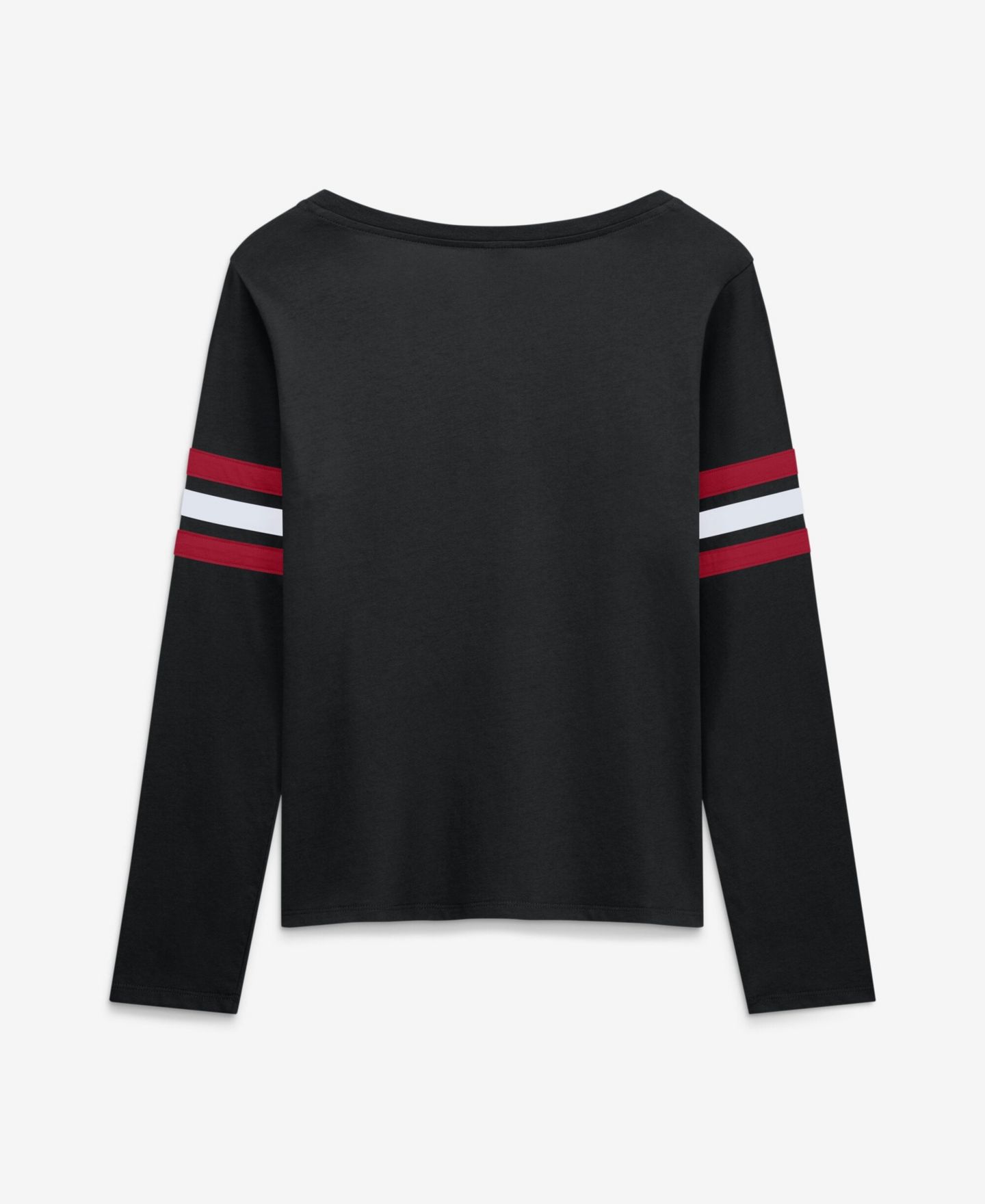 Женская футболка Fanatics Black Atlanta Falcons Team First Coverage Scheme Lace-Up Long-Sleeve — фото 2
