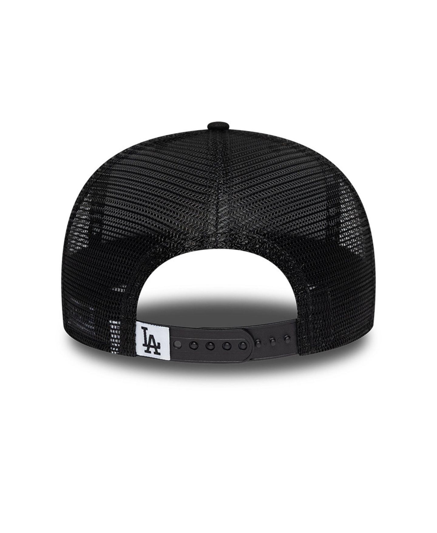 Мужская кепка New Era Black Los Angeles Dodgers 9FIFTY Adjustable Trucker Hat — фото 4