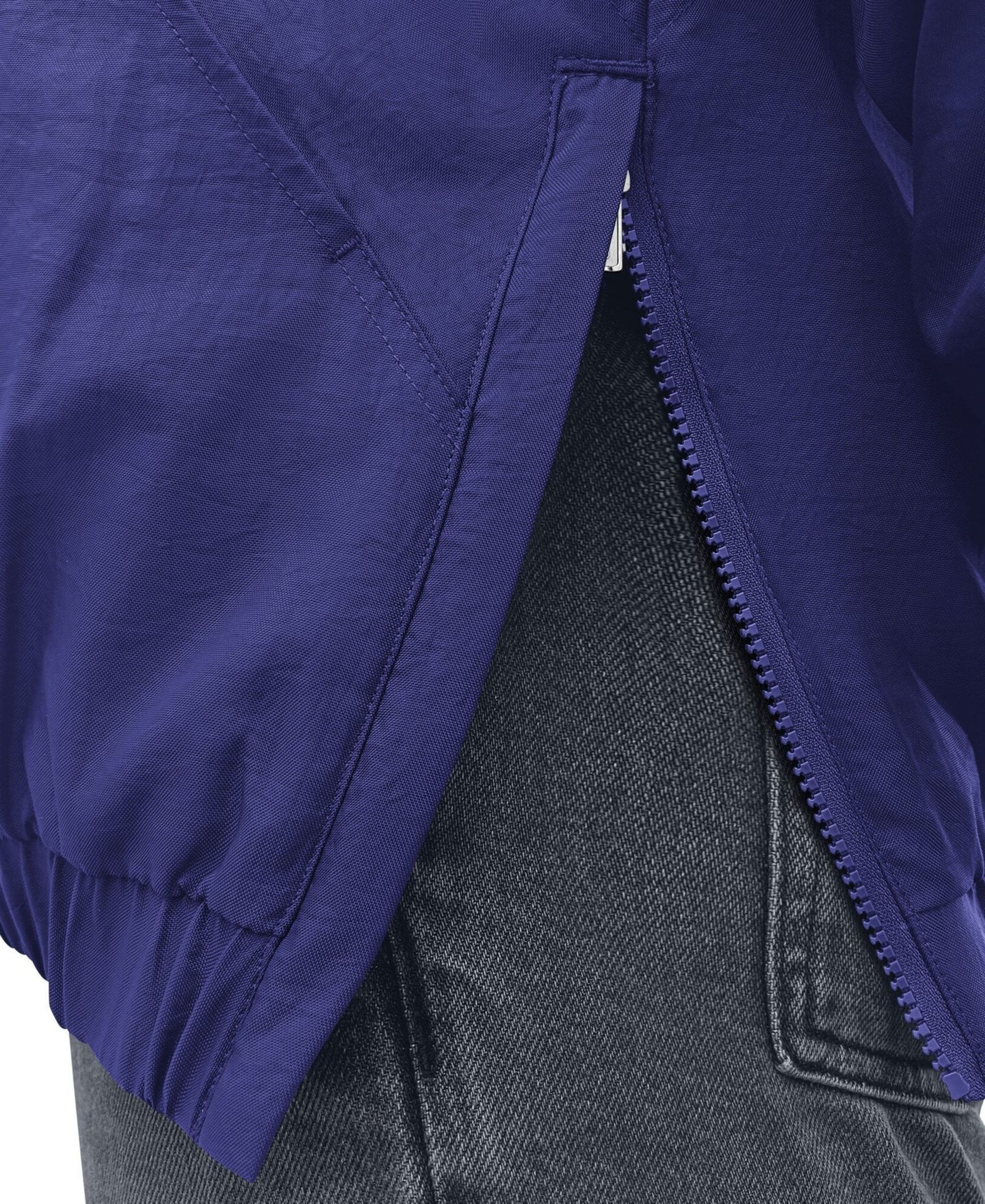 Мужская куртка Starter Purple Baltimore Ravens The Throwback Half-Zip Hooded — фото 4