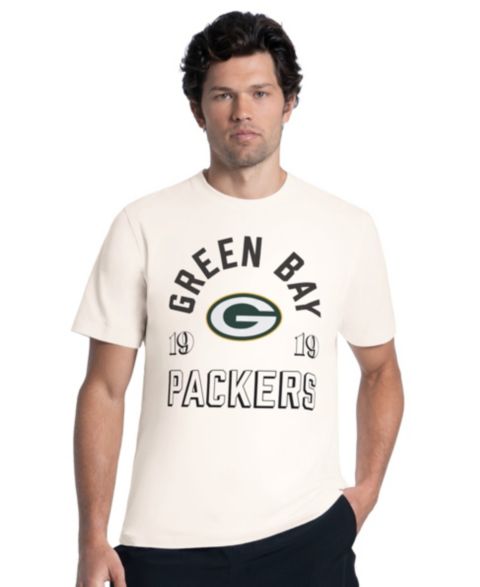 Мужская футболка MSX by Michael Strahan Cream Green Bay Packers Ultimate Graphic