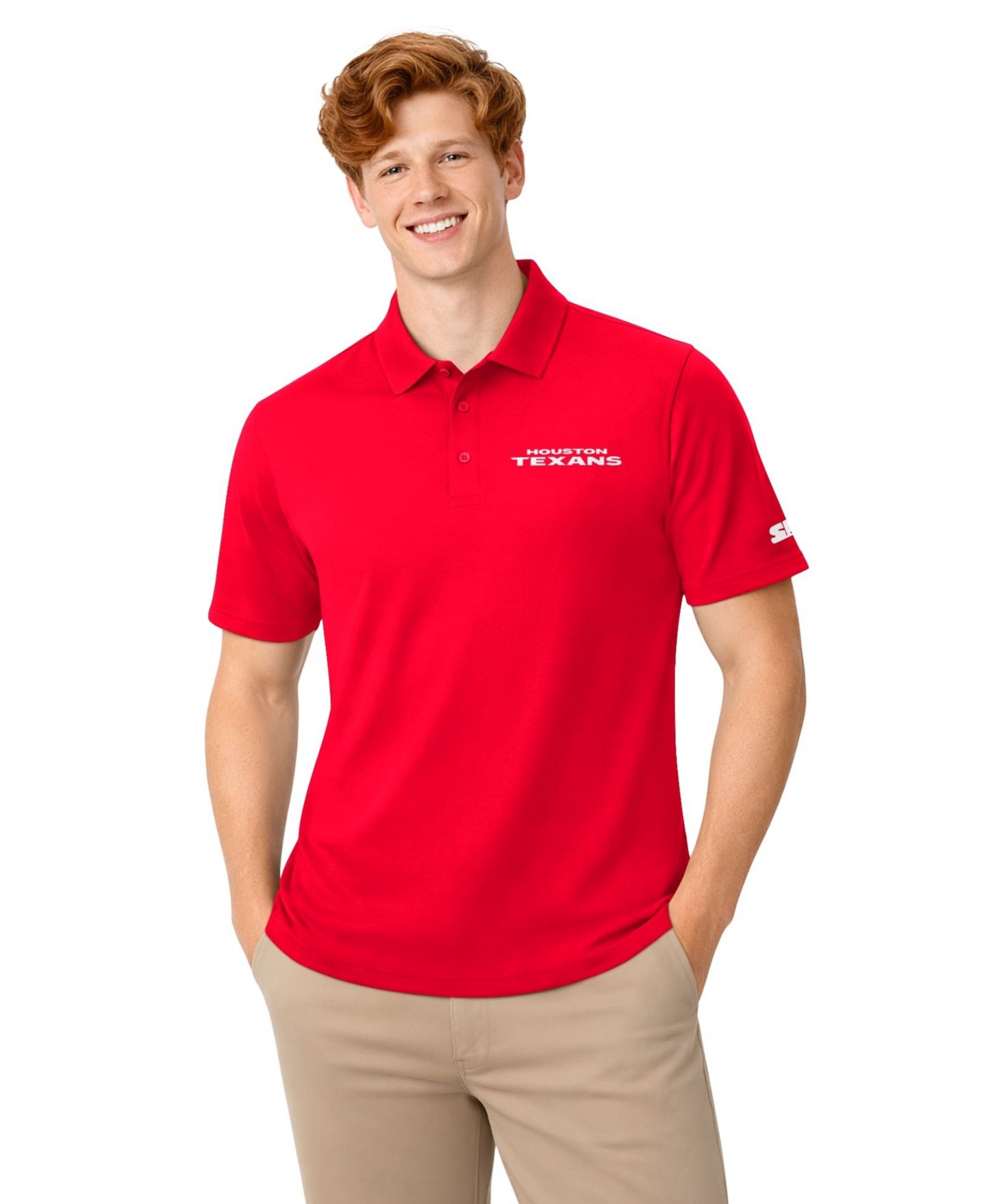 Мужские комплекты Starter Navy/Red Houston Texans Logo Polo Set, 2-Pack — фото 2