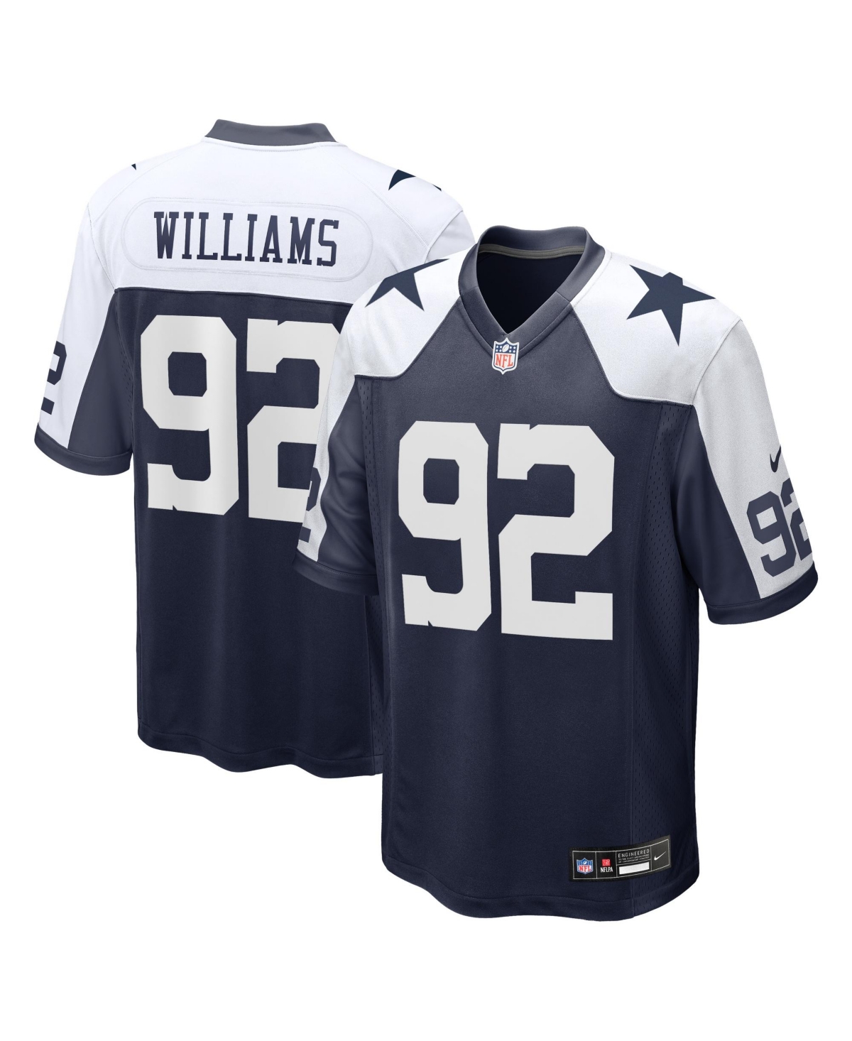 Nike Men's Quinnen Williams Navy Dallas Cowboys Game Jersey - Navy
