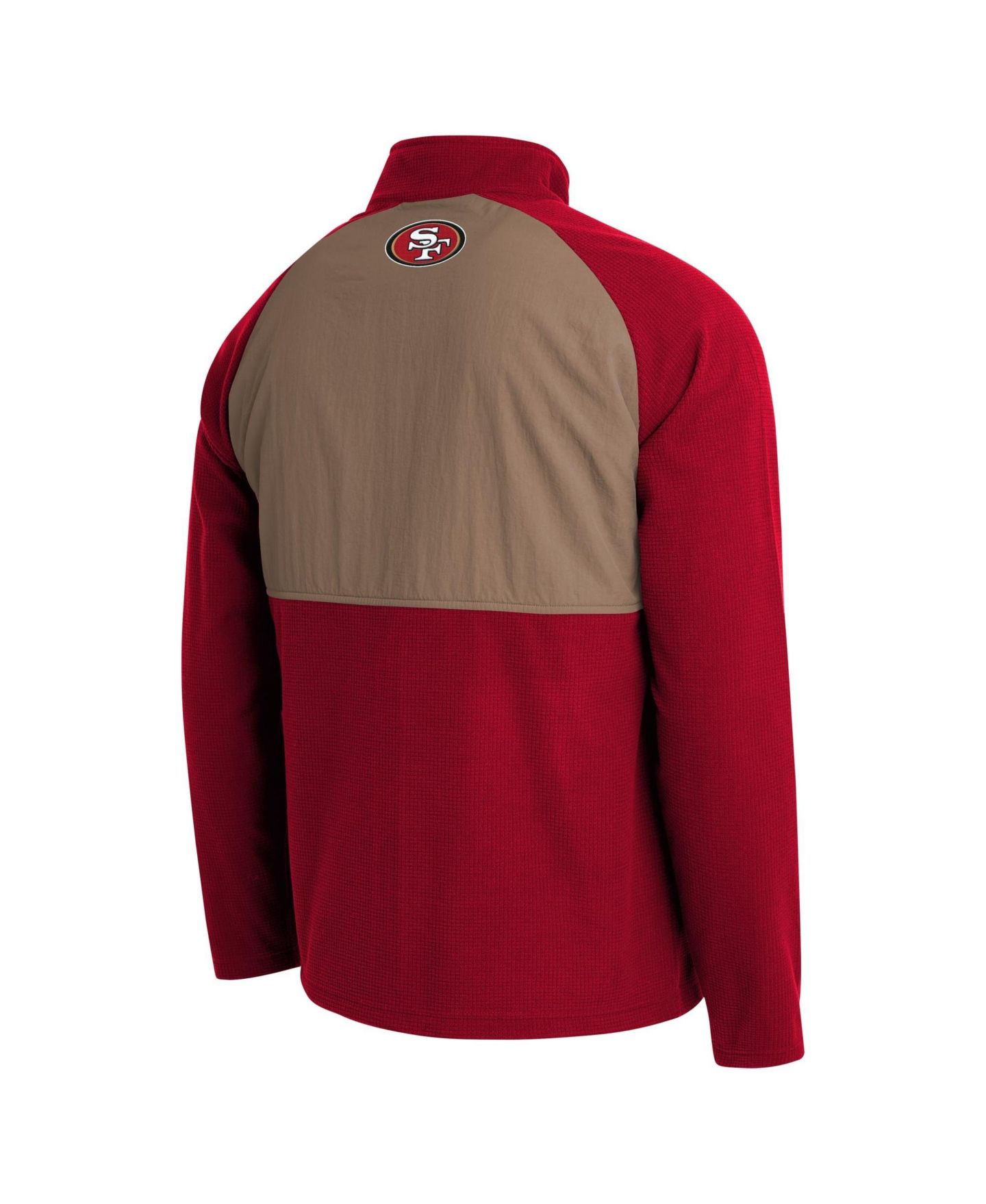 Мужская куртка Darius Rucker Collection By Fanatics Scarlet/Tan San Francisco 49ers Full-Zip Raglan — фото 3