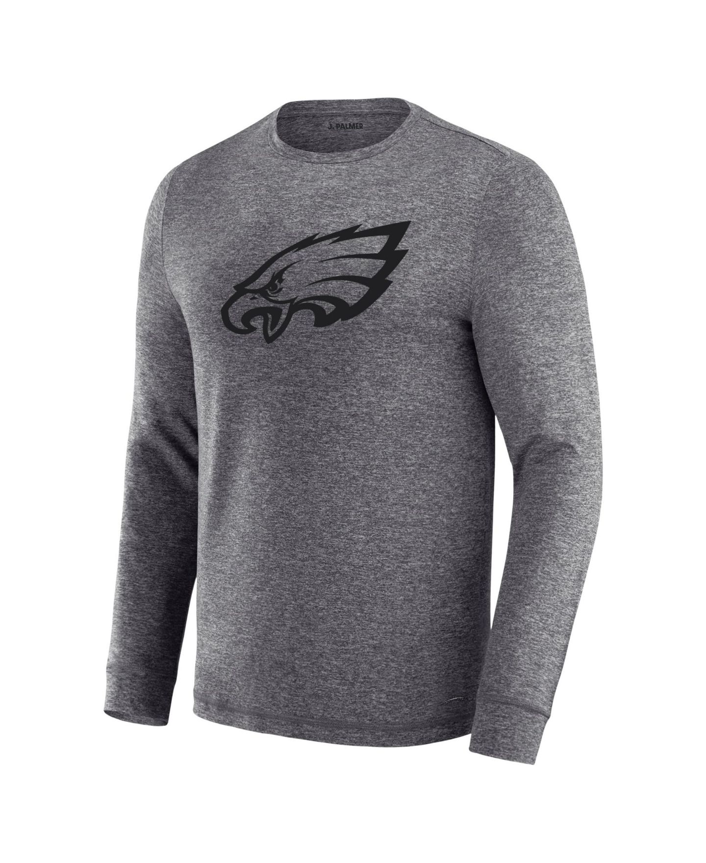 Мужская футболка J. Palmer Charcoal Philadelphia Eagles Four Down Long-Sleeve — фото 3