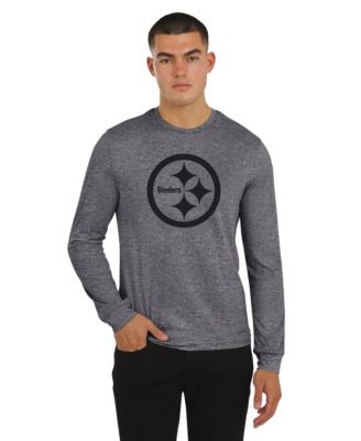 Men's Charcoal Pittsburgh Steelers Four Down Long-Sleeve T-Shirt