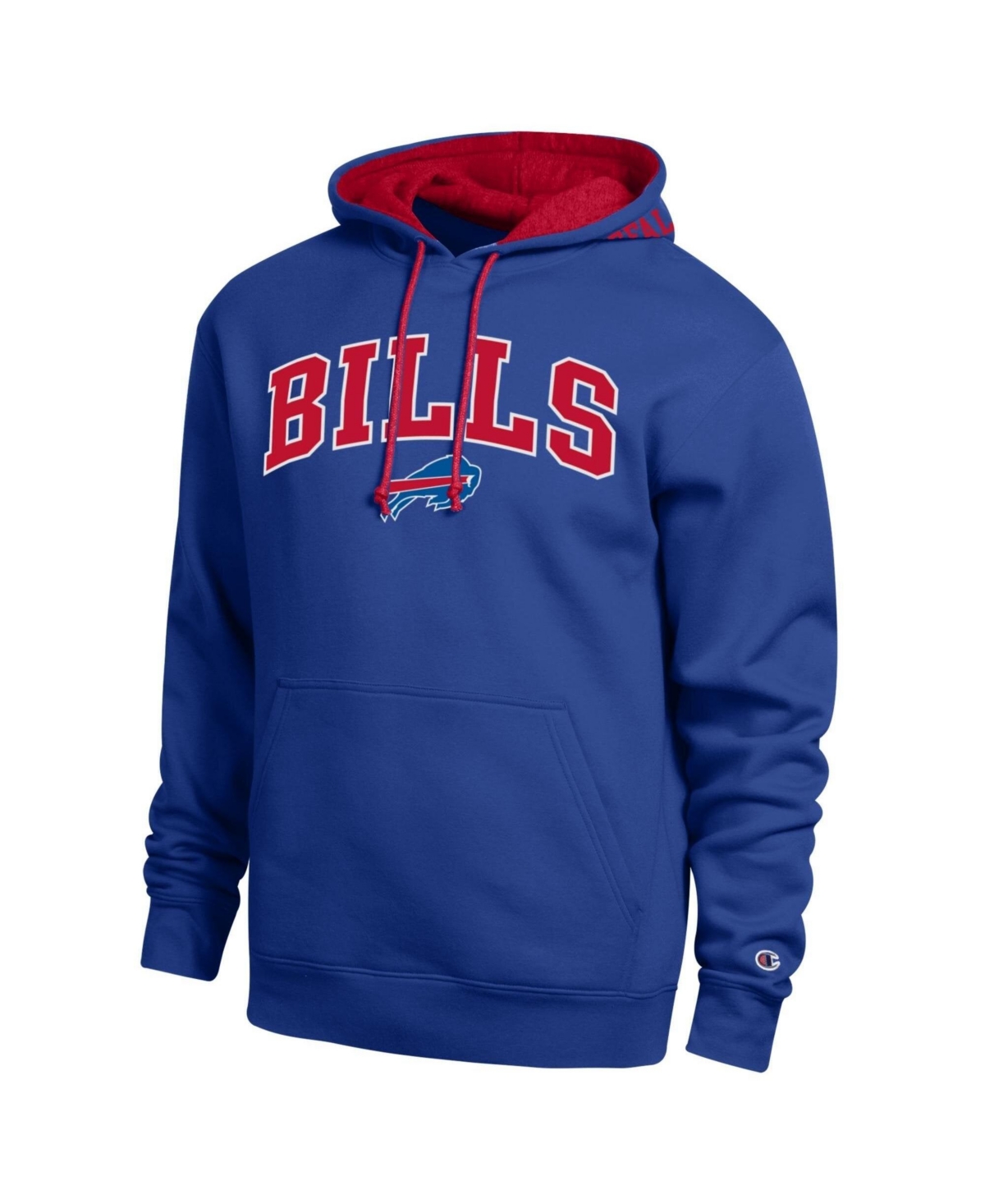 Champion Men's Royal/Red Buffalo Bills Contrast Hoodie - Royal, Red