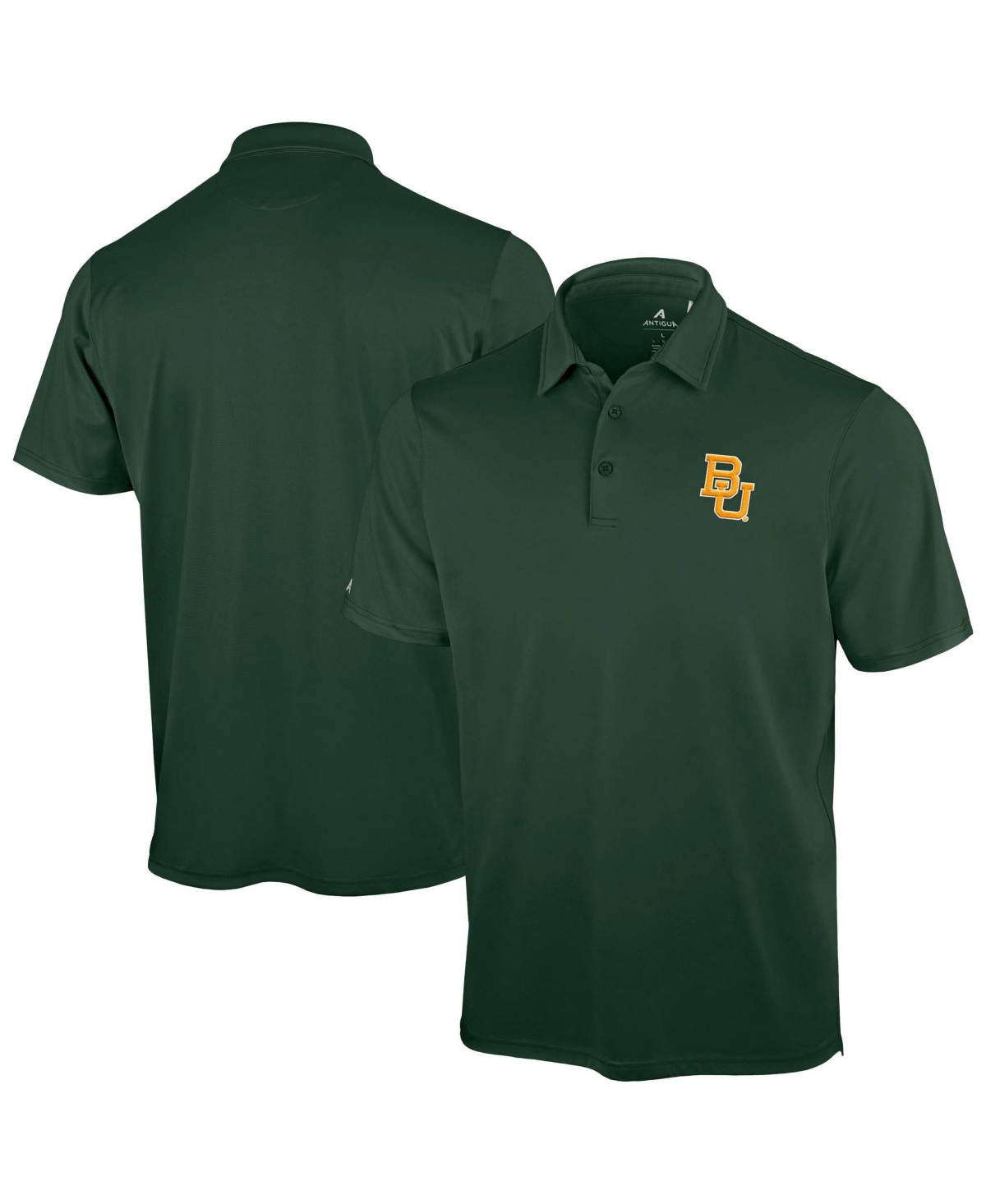 Antigua Men's Green Baylor Bears Unshakeable Solid Polo Shirt - Green