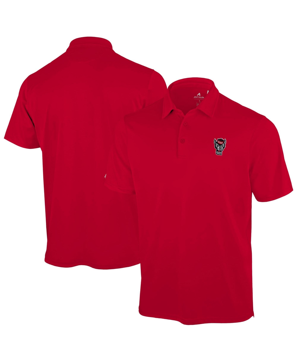 Antigua Men's Red Nc State Wolfpack Unshakeable Solid Polo Shirt - Red