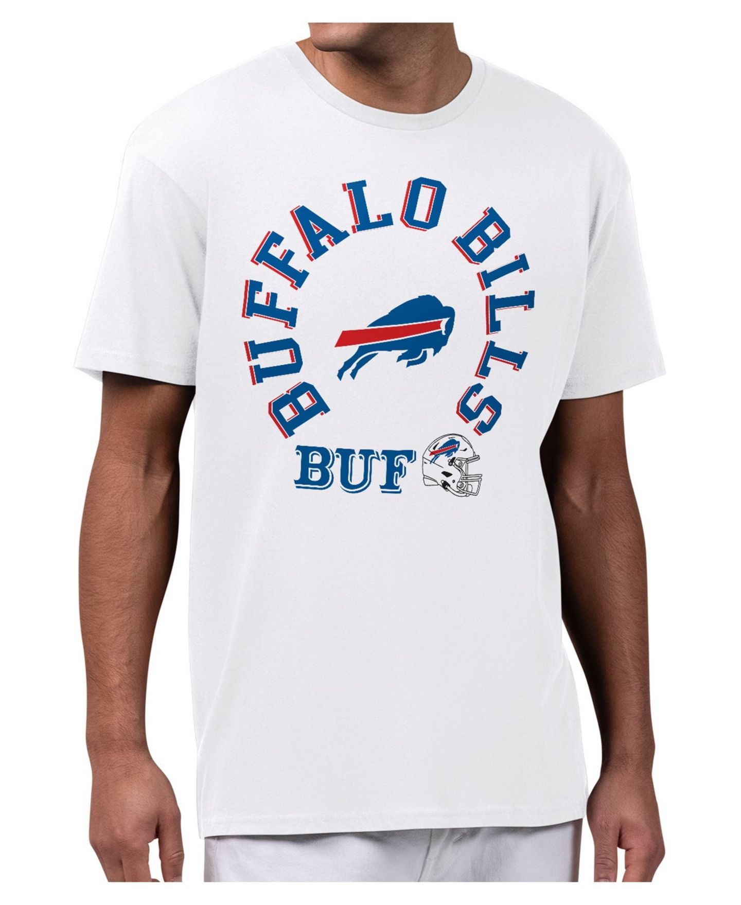 Мужская футболка Starter White Buffalo Bills All-Around Fan Graphic — фото 1
