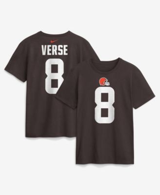 Men's Jared Verse Brown Cleveland Browns Name & Number T-Shirt