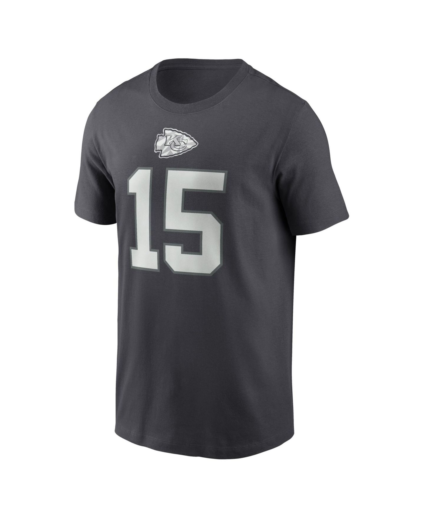Мужская футболка Nike Patrick Mahomes Anthracite Kansas City Chiefs Name & Number — фото 4
