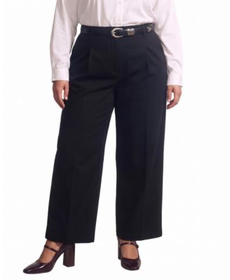Women's Esperanza High-Rise Easy Straight-Leg Pleated Jeans