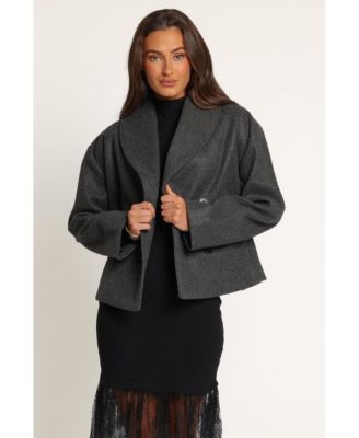 Women's Darla Rolled-Collar Double-Breasted Car Coat