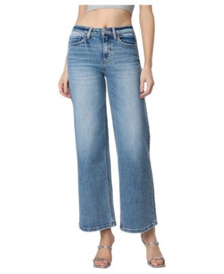 Women's Flying Bird High-Rise Wide-Leg Denim Jeans