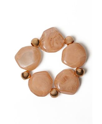 Women's Oversized Marble Resin Slip-On Bracelet
