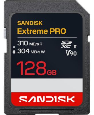 New 128GB Extreme PRO SD UHS-II V90 Memory Card, Up to 310MB/s Read (New 2026)